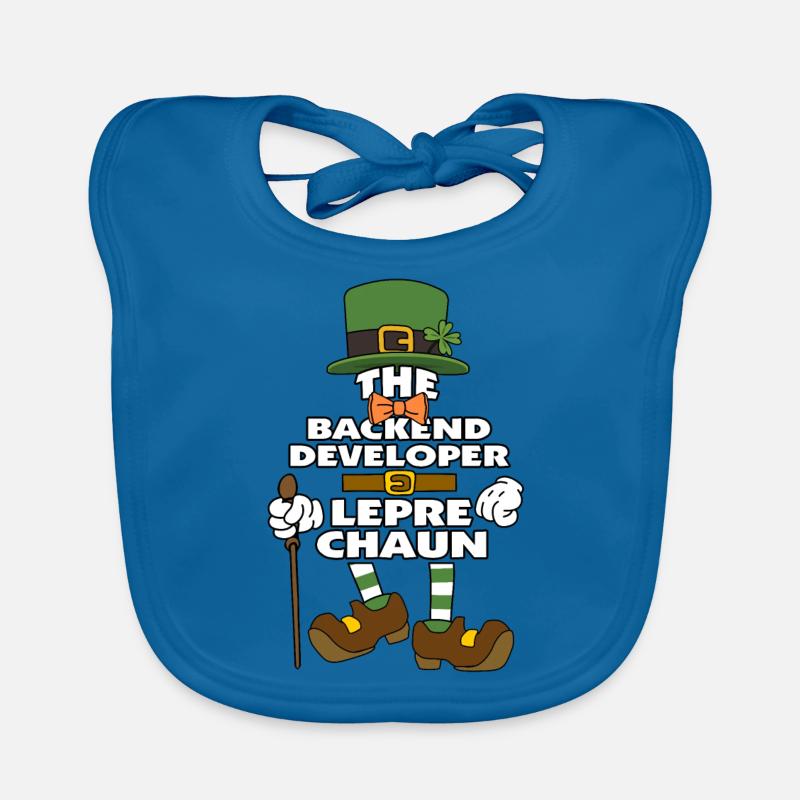 The Backend Developer Leprechaun St Patrick's Day Baby Bio-Lätzchen