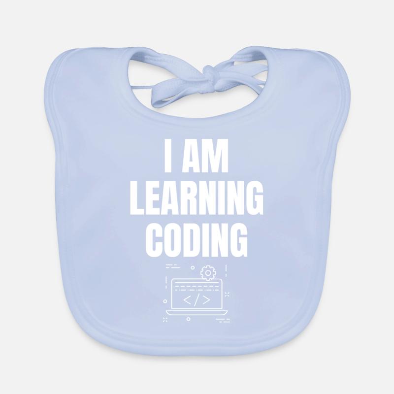 Ich lerne Programmieren Spruch Englisch Baby Bio-Lätzchen