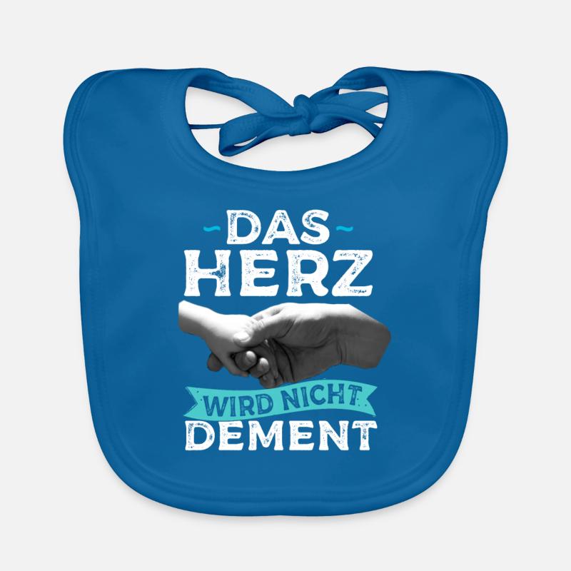 Das Herz Wird Nicht Dement Pfleger Altenpfleger Baby Bio-Lätzchen