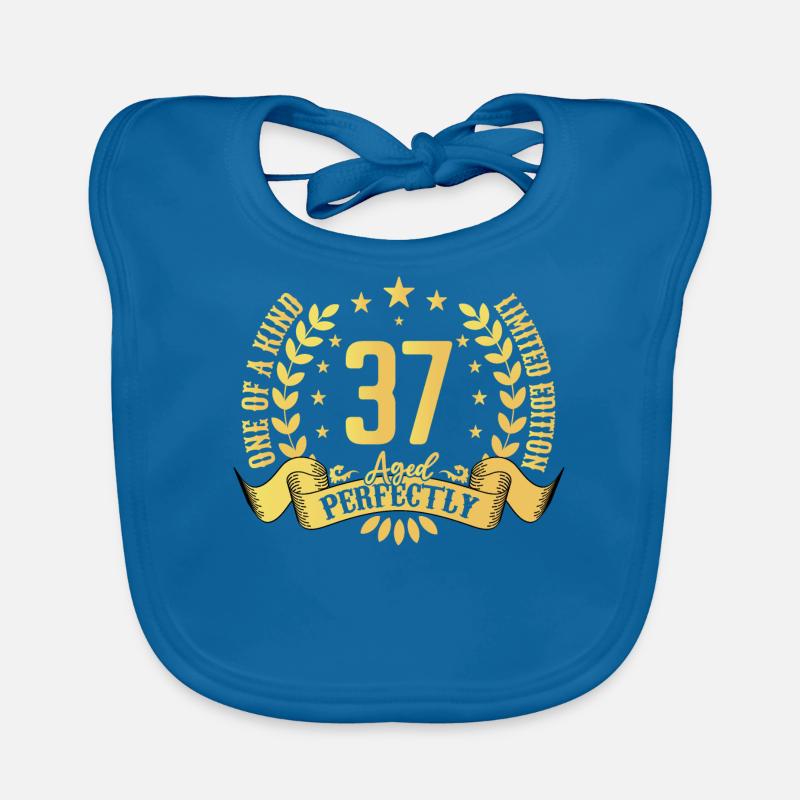 37 years birthday gift 37 years Organic Baby Bibs