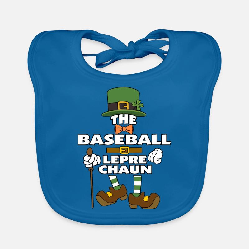 Le lutin de baseball St Patrick’s Day Bavoir bio Bébé