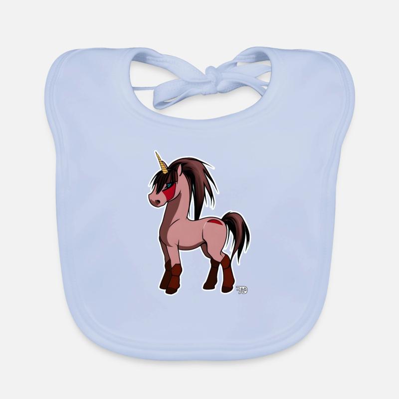 Kawaii Anime Einhorn Pferd Baby Bio-Lätzchen