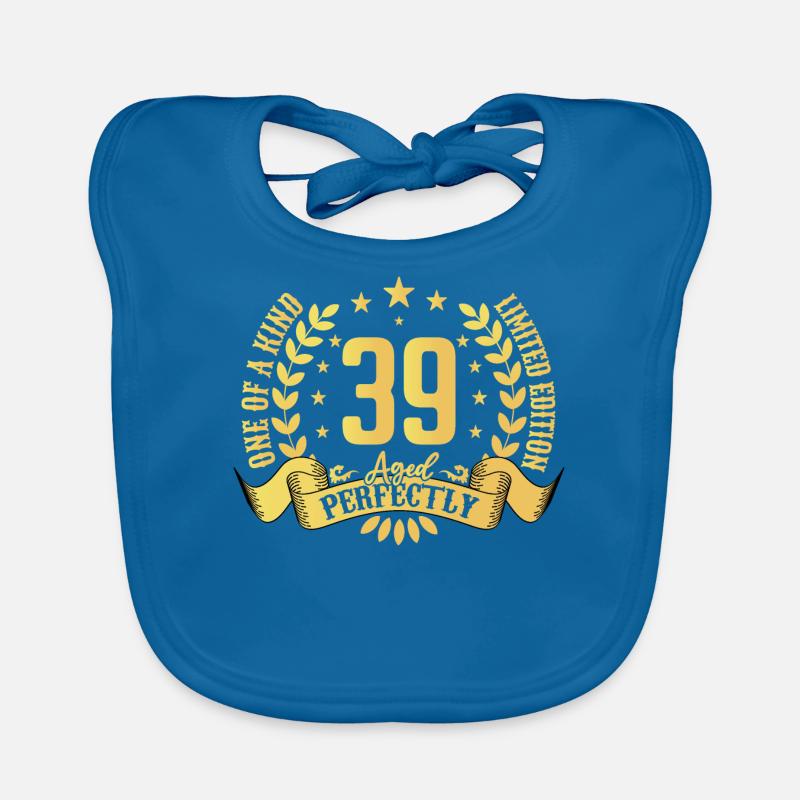 39 years birthday gift 39 years Organic Baby Bibs