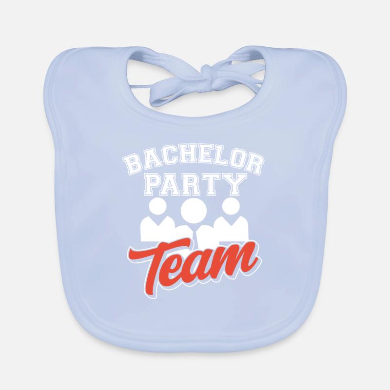 Junggesellenabschied Team Junggeselle Braut Baby Bio-Lätzchen