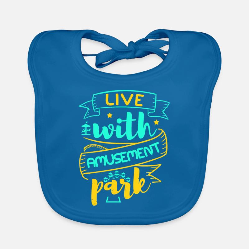 LIVE WITH AMUSEMENT PARK Organic Baby Bibs