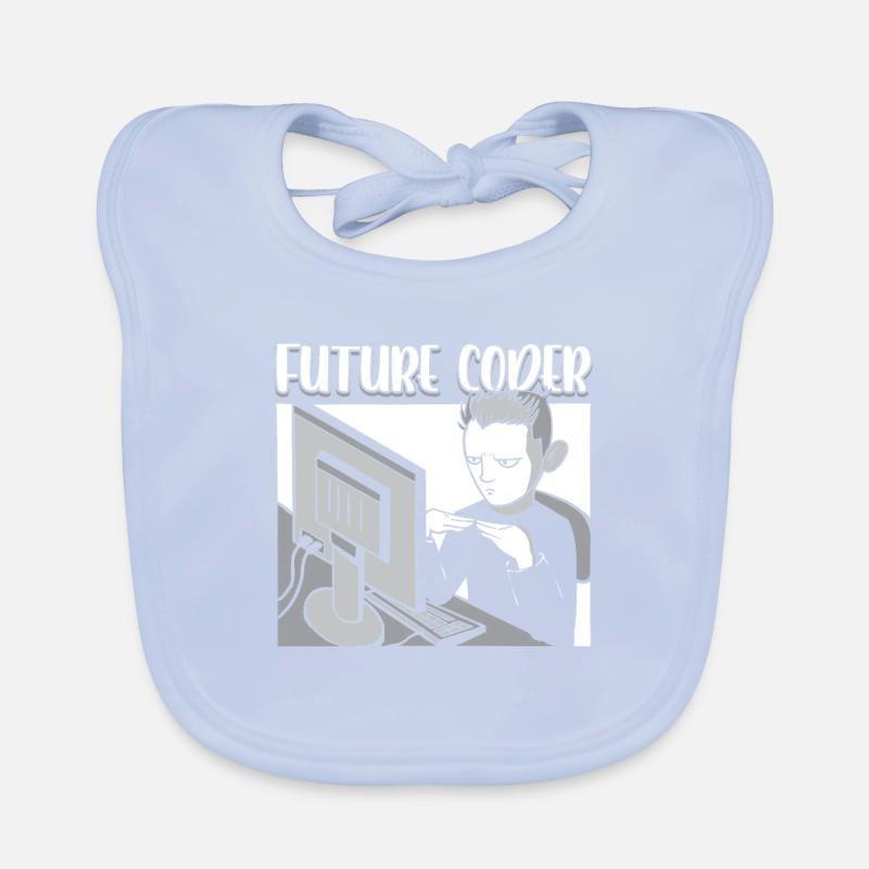 Zukünftiger Coder It Student Programmierer Coding Baby Bio-Lätzchen
