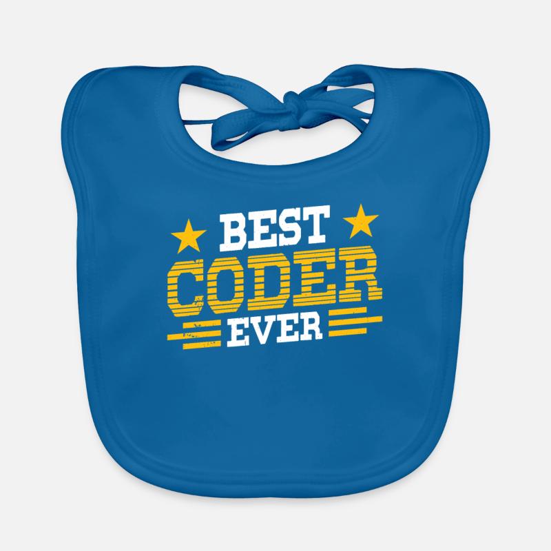 Best Programmer ever Code Coder Coding Organic Baby Bibs