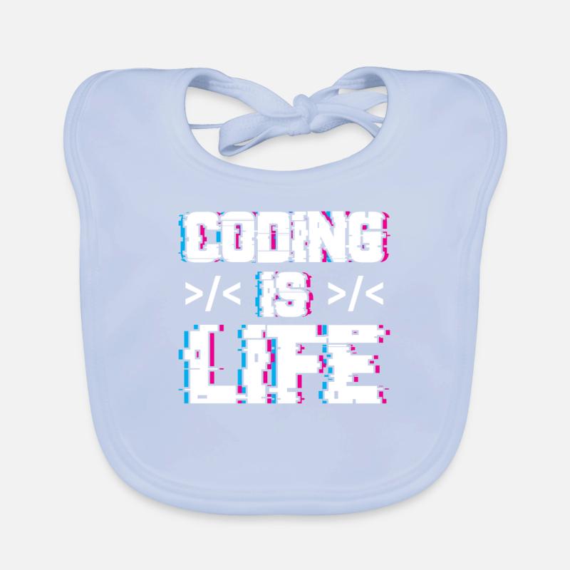 Le codage est un code de codeur programmeur de vie Bavoir bio Bébé