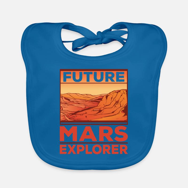 Future Mars Explorers Astronaut Planet Bavoir bio Bébé
