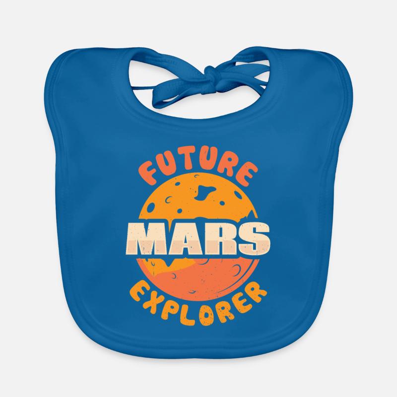 Future Mars Explorers Astronaut Planet Organic Baby Bibs