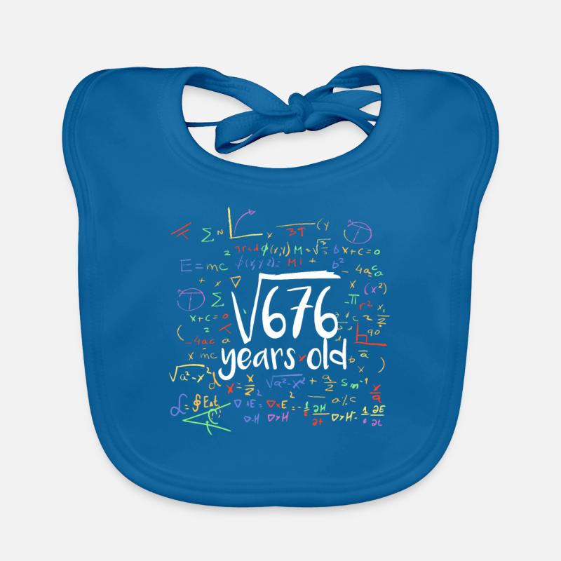 26 years Root Mathematically Math Organic Baby Bibs