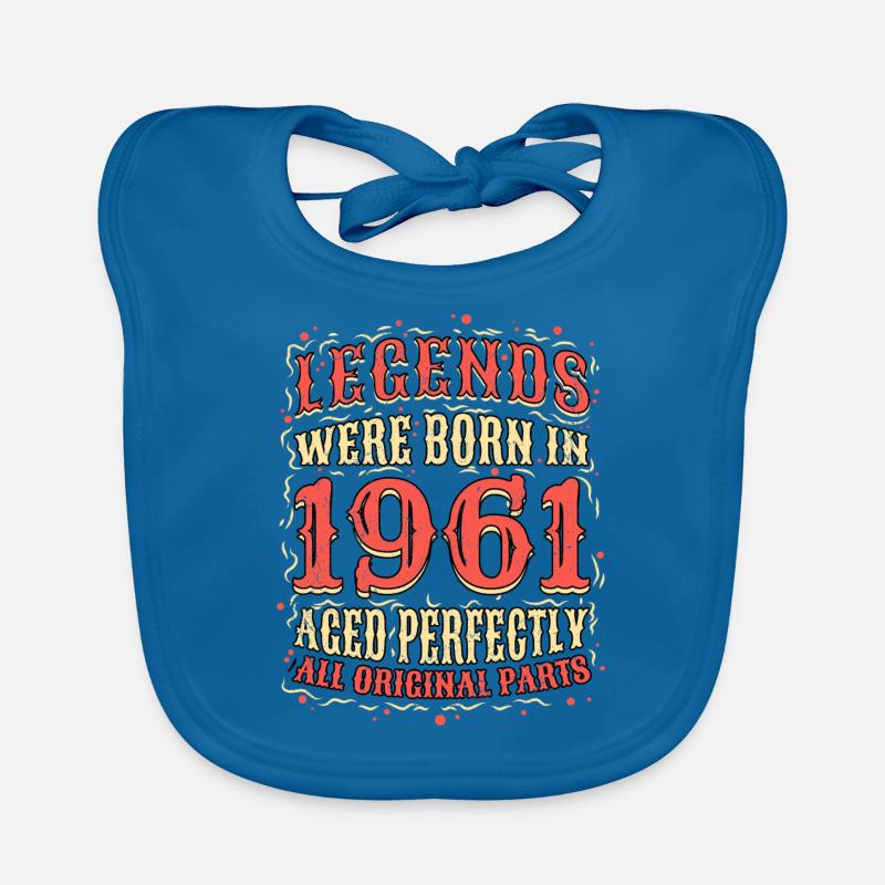 Legenden wurden 1961 Geboren Geburtstag Baby Bio-Lätzchen