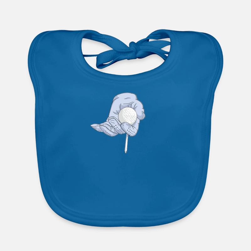 Golf Golfer Golfing Organic Baby Bibs