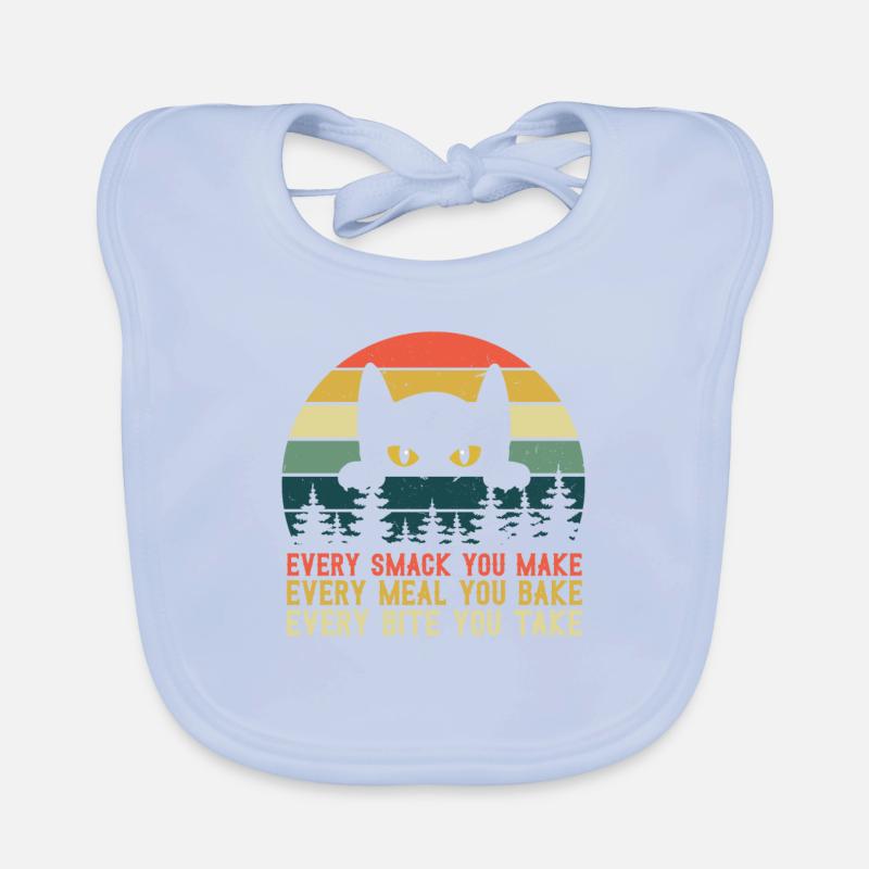 Chaque claque chaque repas chaque bouchée Bavoir bio Bébé