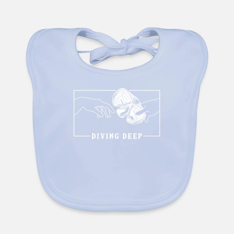 Michelangelo Création d’Adam Diving Deep Diver Bavoir bio Bébé