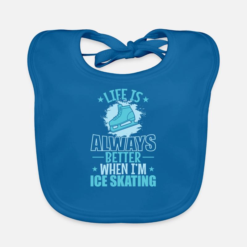 Life is Always better when I’m Ice Skating Baby Bio-Lätzchen