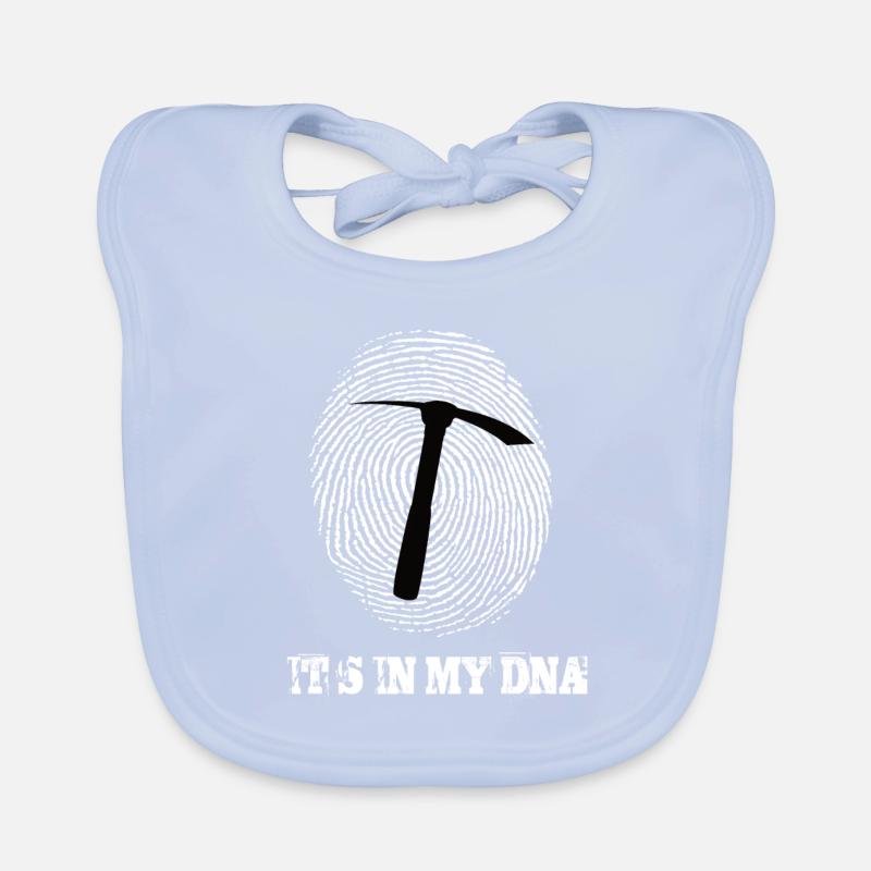 Road Construction Its In My Dna Organic Baby Bibs
