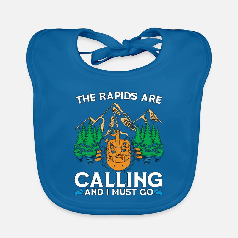 Rafting Les rapides appellent rafting en eau vive Bavoir bio Bébé