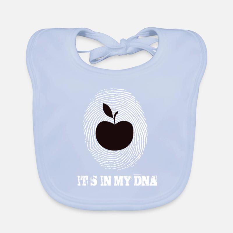 Apfel Its In My Dna Baby Bio-Lätzchen