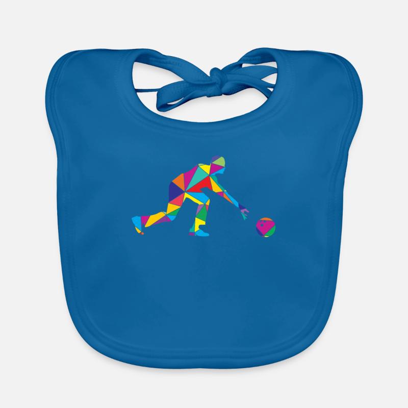 Low Poly Bowler Polygon Bowling Bavoir bio Bébé