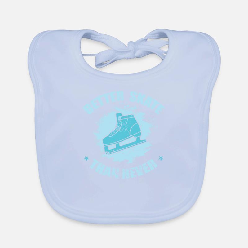 Better Skate Than never Skating Organic Baby Bibs