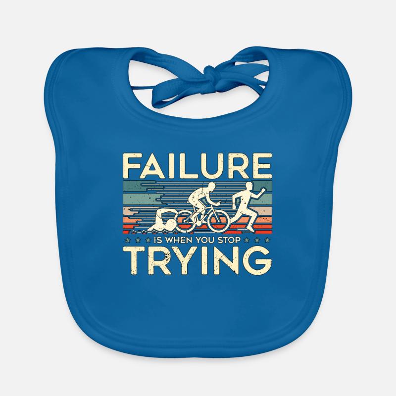 Triathlon Failure Is When You Retro Competition Baby Bio-Lätzchen