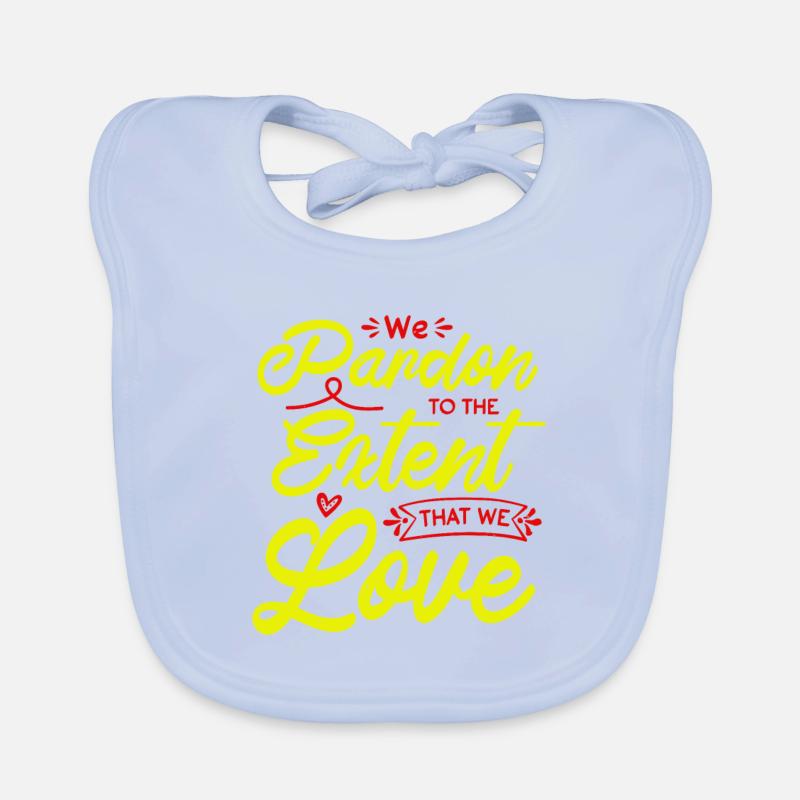 WE PARDON EXTENT LOVE Organic Baby Bibs