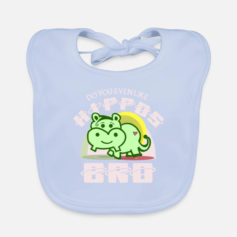 Nilpferd Spruch Baby Bio-Lätzchen