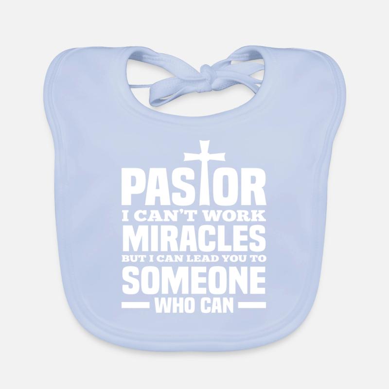 Pasteur Pasteur Dieu Jésus Prêtre Bavoir bio Bébé