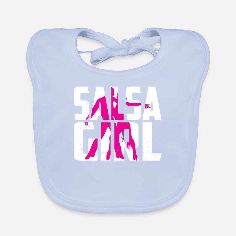 Salsa Girls Mama Dancing Hobby Dancer Dance Bavoir bio Bébé