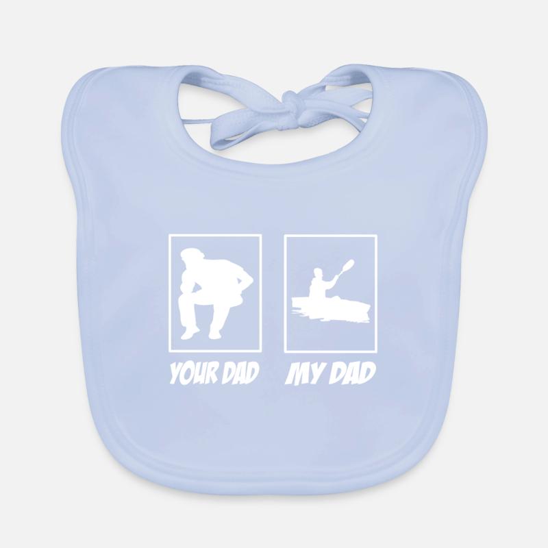 Your Dad My Dad Rowing Dad Organic Baby Bibs
