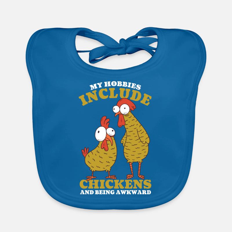 My Hobbies Include Chickens Organic Baby Bibs