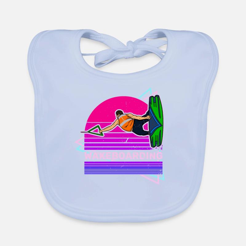 Wakeboarder instructors surfboard Baby Bio-Lätzchen