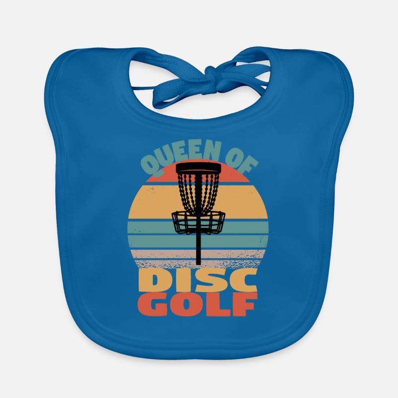 Disc Golf Discgolf Ultimate Discgolf Player Woman Organic Baby Bibs