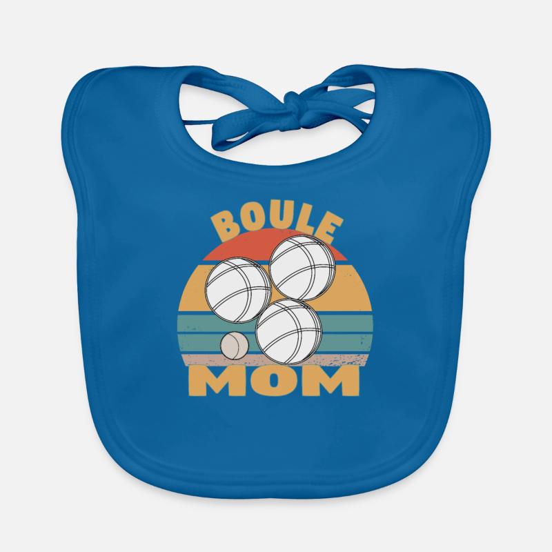 Boule Boccia Kugelsport Petanque Spiel Mama Mutter Baby Bio-Lätzchen