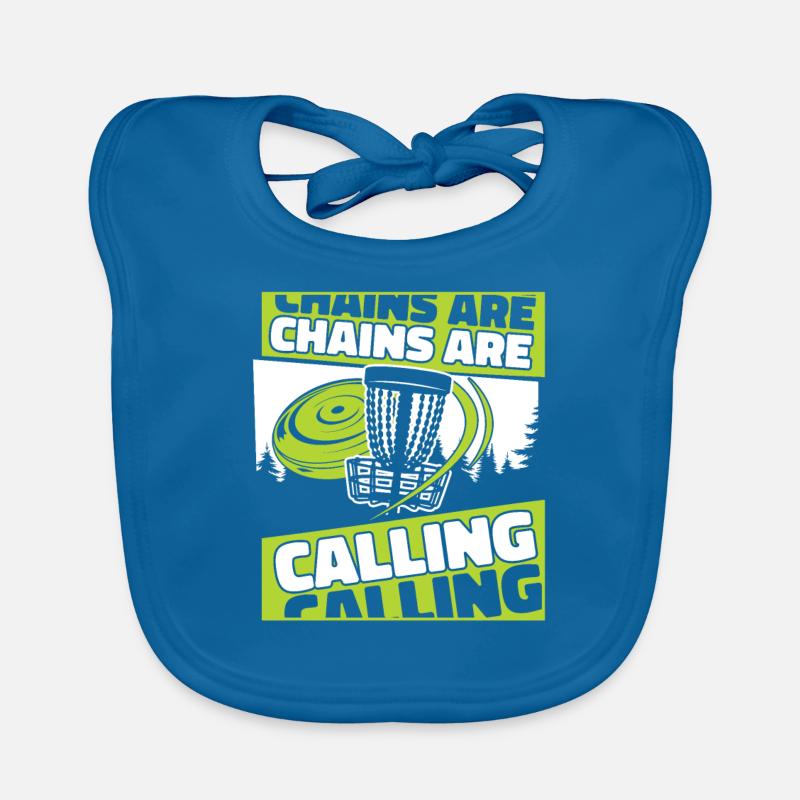 Les chaînes appellent Basket Disc Disc Golfer Bavoir bio Bébé