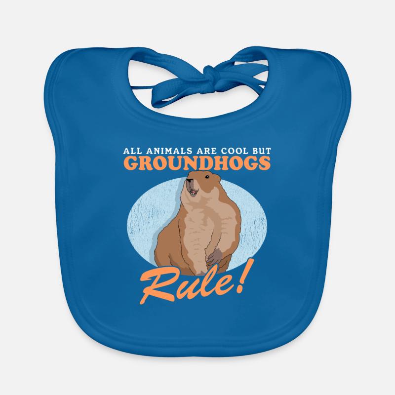 Groundhog Munggen Mankai Groundhog Gift Organic Baby Bibs