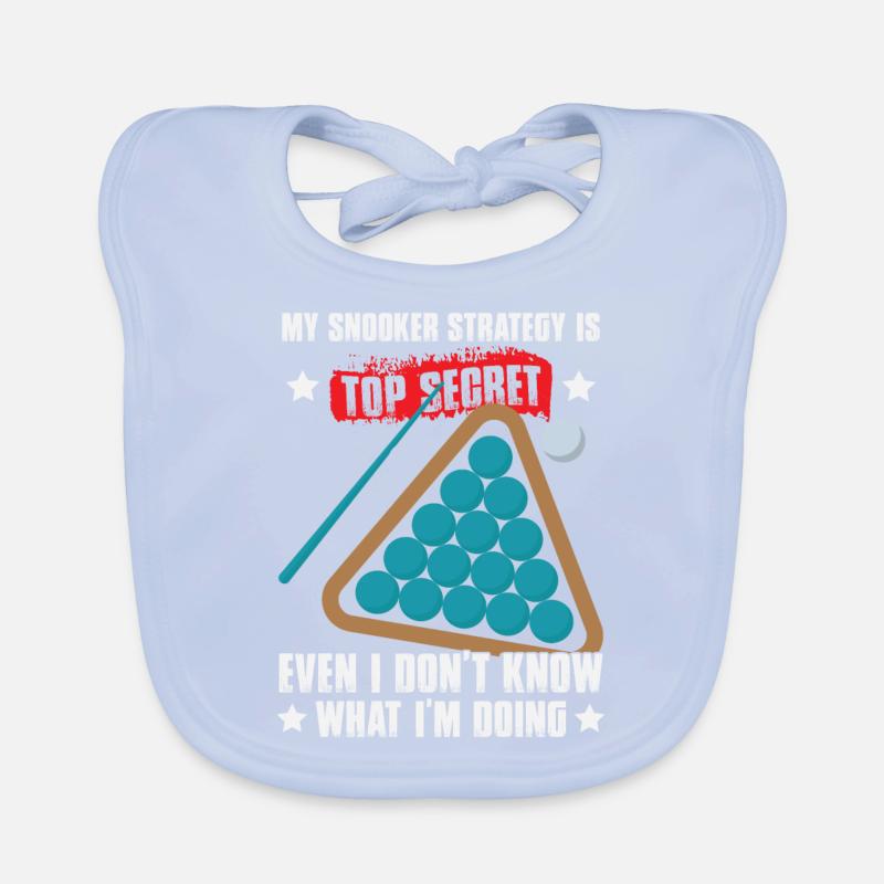 Snooker Player Organic Baby Bibs