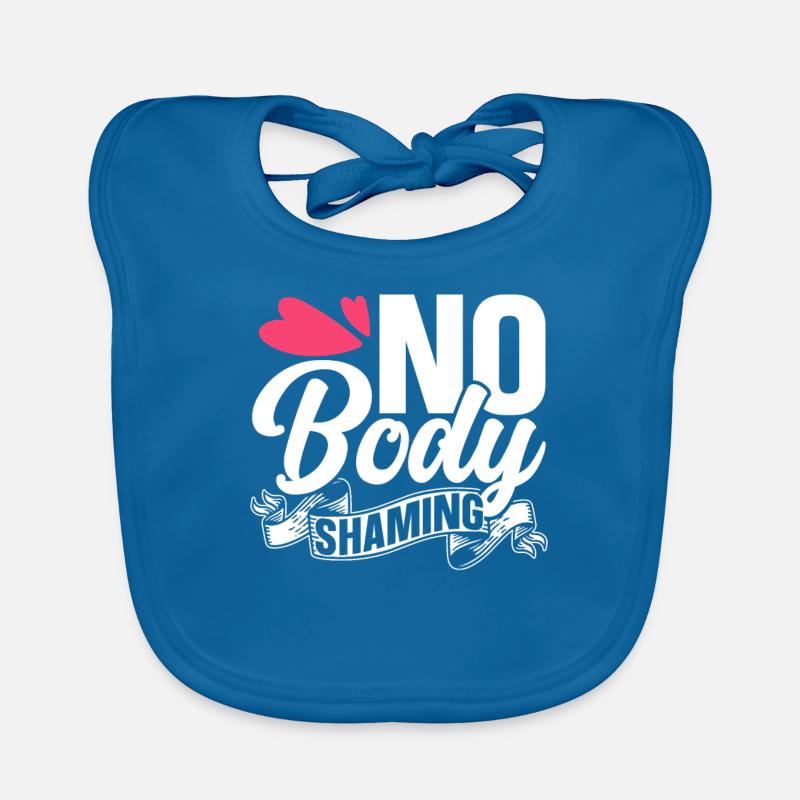 Pas de honte corporelle Bodyshaming Arrêtez l’ennui Bavoir bio Bébé