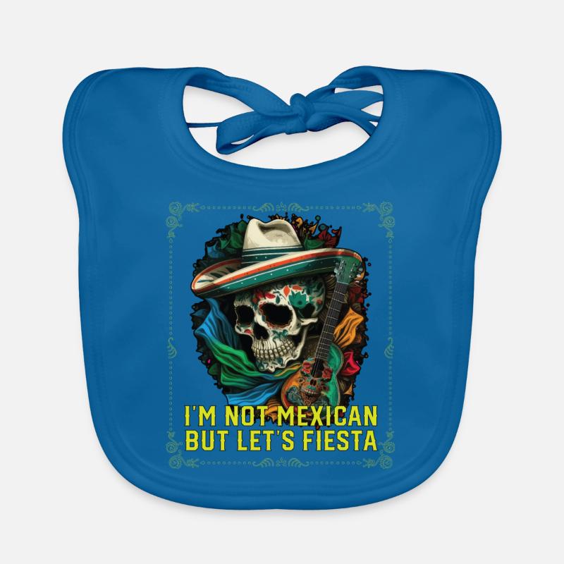 Je ne suis pas mexicain mais laisse Fiesta Mexico Pride Bavoir bio Bébé