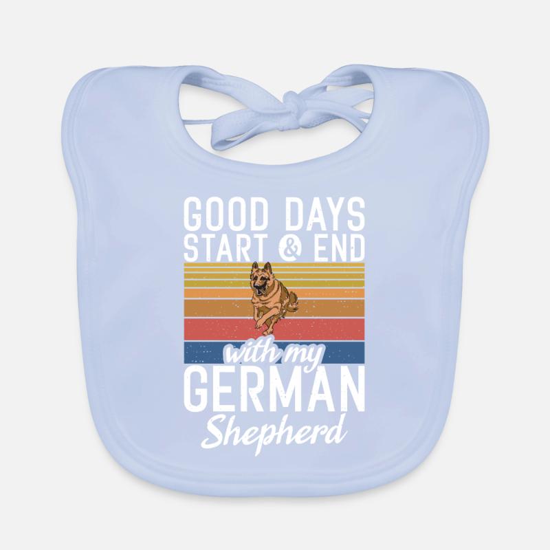 Deutscher Schäferhund Geschenke Baby Bio-Lätzchen