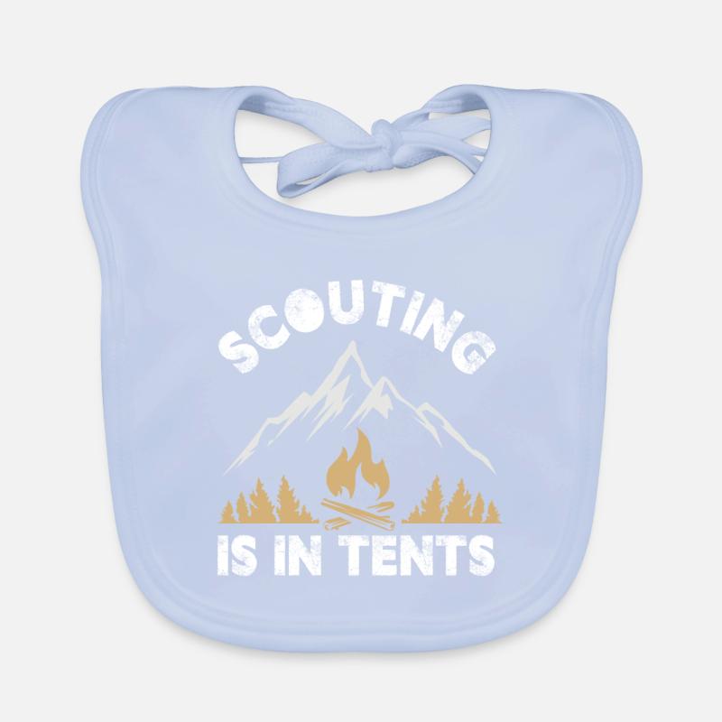 Le scoutisme est dans des tentes Bavoir bio Bébé