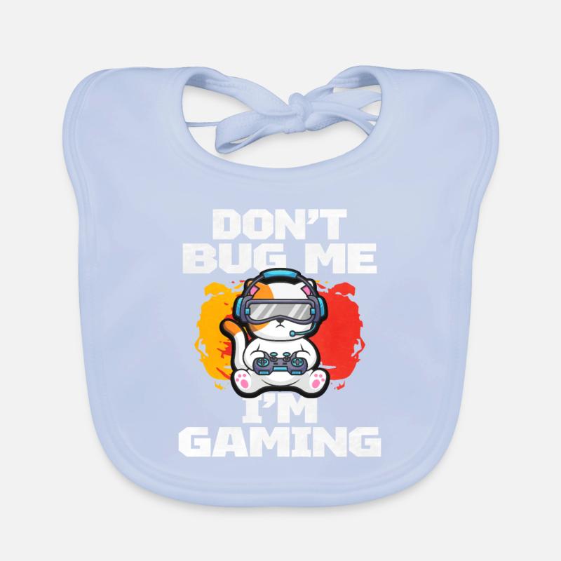 Zocken Gaming Computer Spiele Geschenk Baby Bio-Lätzchen