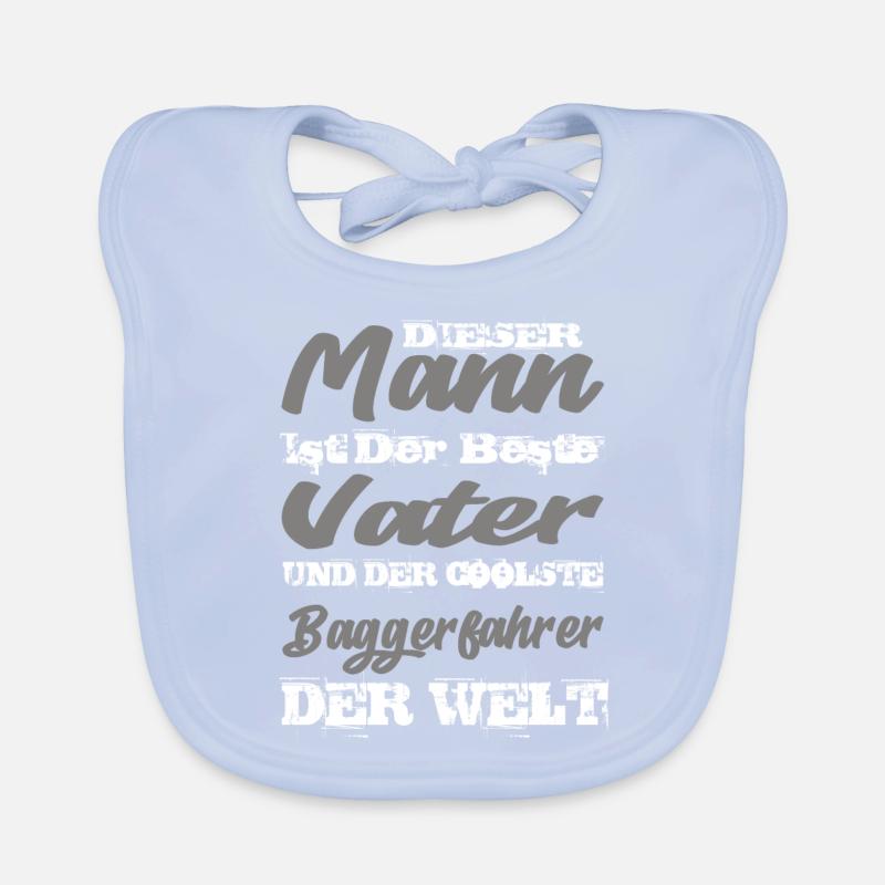 Baggerfahrer Baby Bio-Lätzchen