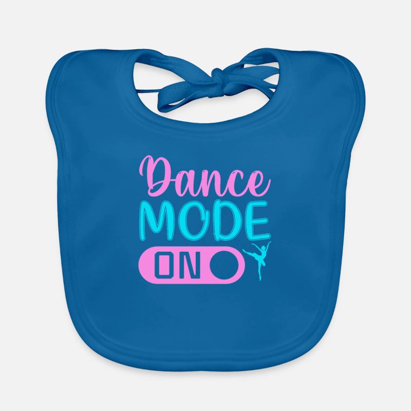 Dance Mode On - Baby Bio-Lätzchen - Pfauenblau