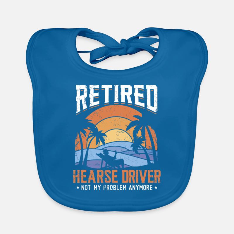 Retired hearse driver Organic Baby Bibs
