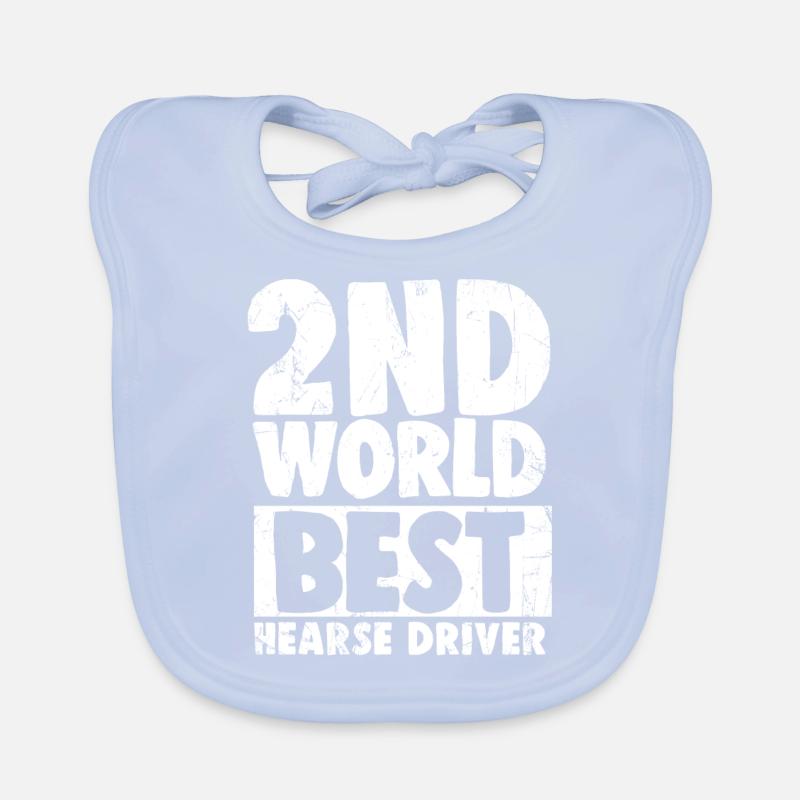 Zweitbester Leichenwagenfahrer der Welt Baby Bio-Lätzchen