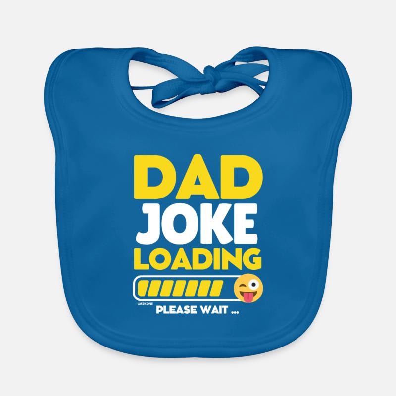 Dad joke loading - Dad joke loading Organic Baby Bibs