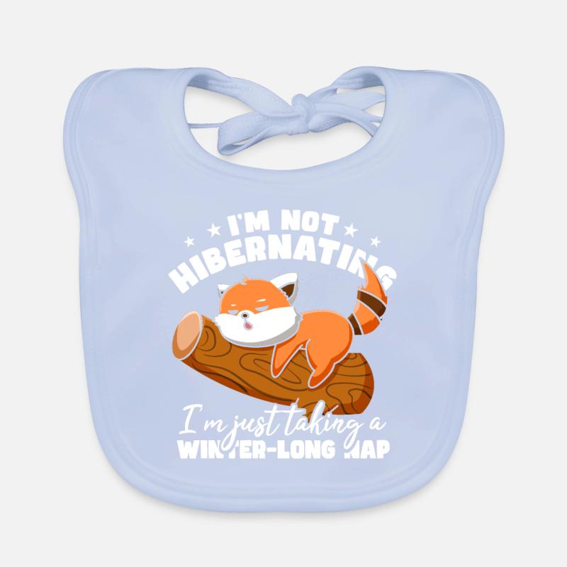 Ich mache gerade ein winterlanges Nickerchen Roter Panda Baby Bio-Lätzchen