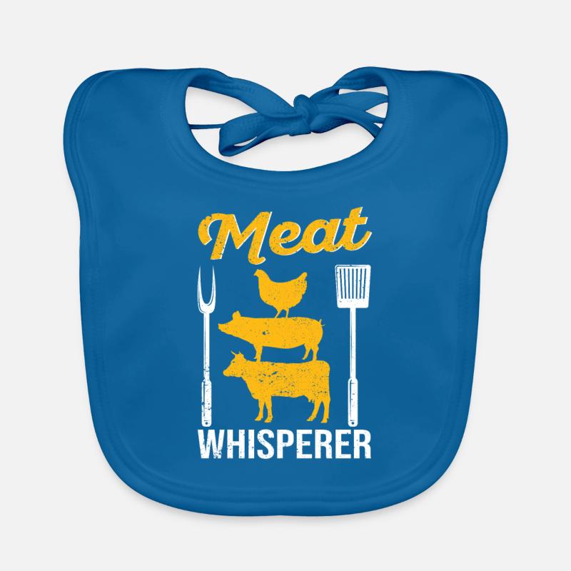 Meat Whisperer Drôle de BBQ Chef Griller Boucher Bavoir bio Bébé